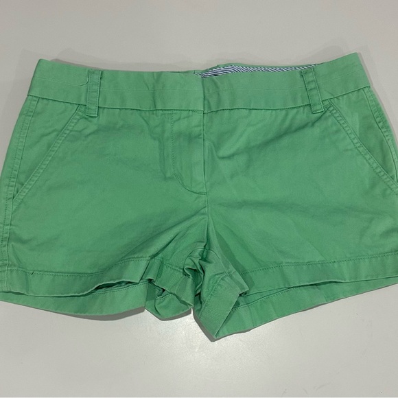 J. Crew Pants - J. Crew Bright Green Low-Waist Cotton Shorts